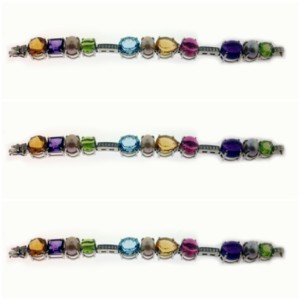 coloured stone bracelet