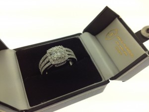 triple split shank engagment ring