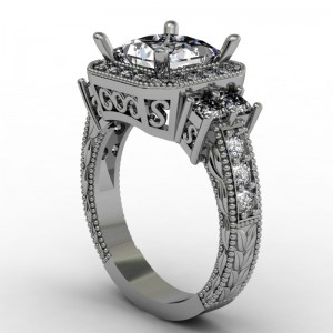 cad engagement ring design