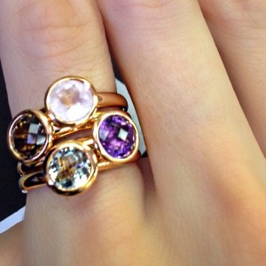 coloured stacking rings