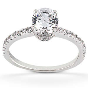 Brilliant diamond engagement ring
