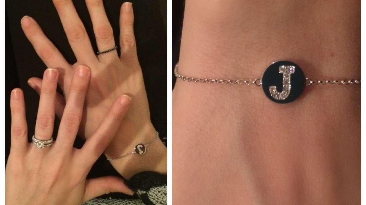 Push Present- Diamond Initial