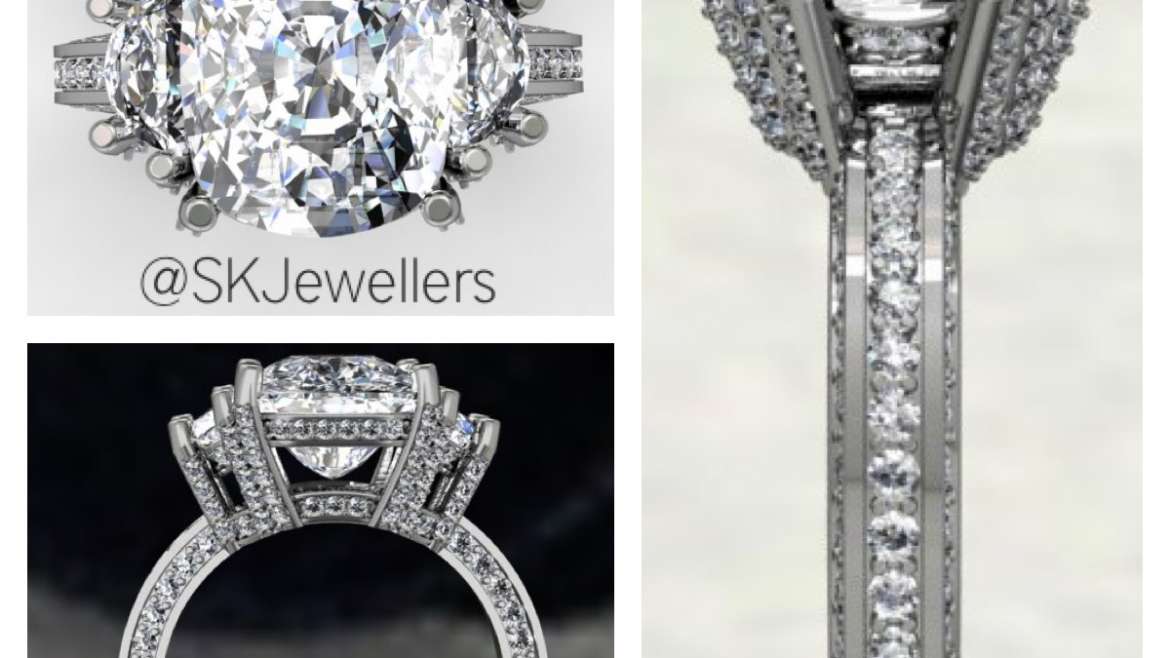 Cushion Cut Engagement Ring Design