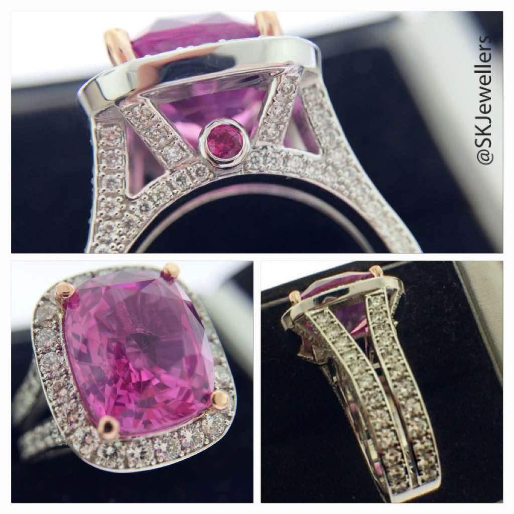 pink sapphire and diamond ring 