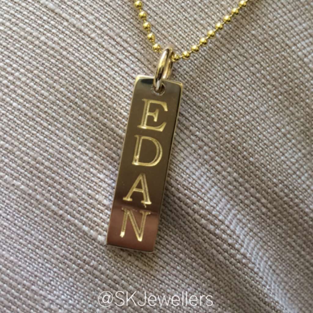 custom gold name necklace