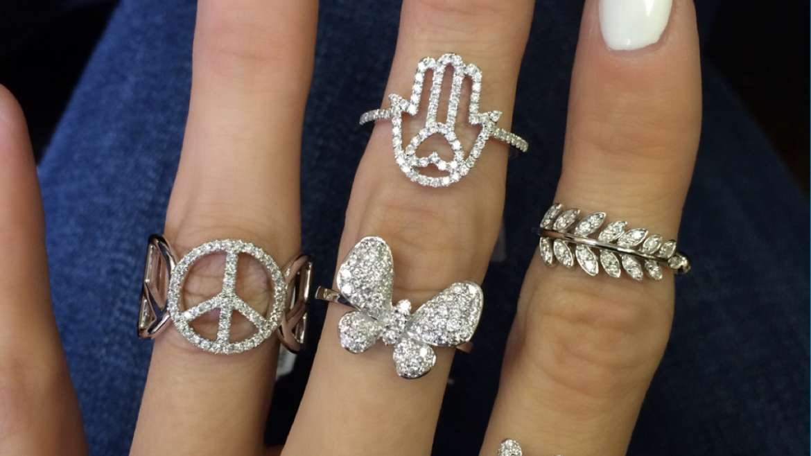 Diamond symbol rings!