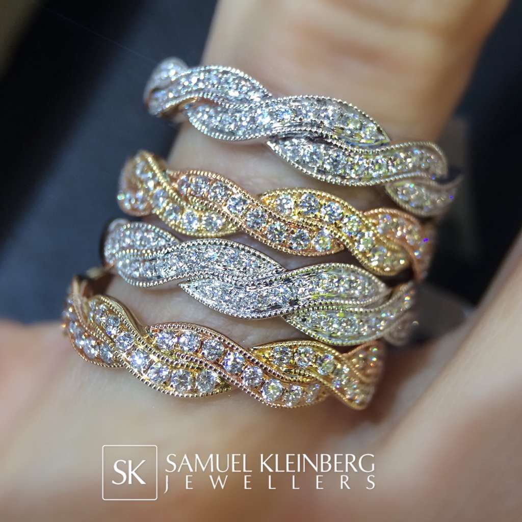 rope diamond eternity rings