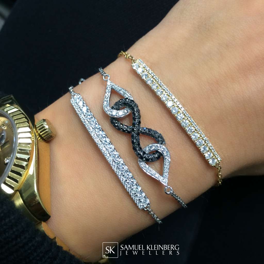 diamond bar bracelet