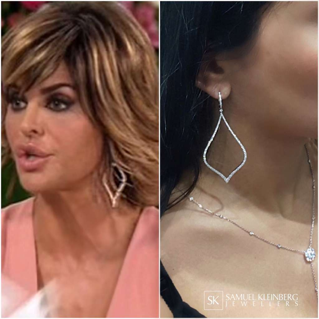 lisa rinna diamond earrings