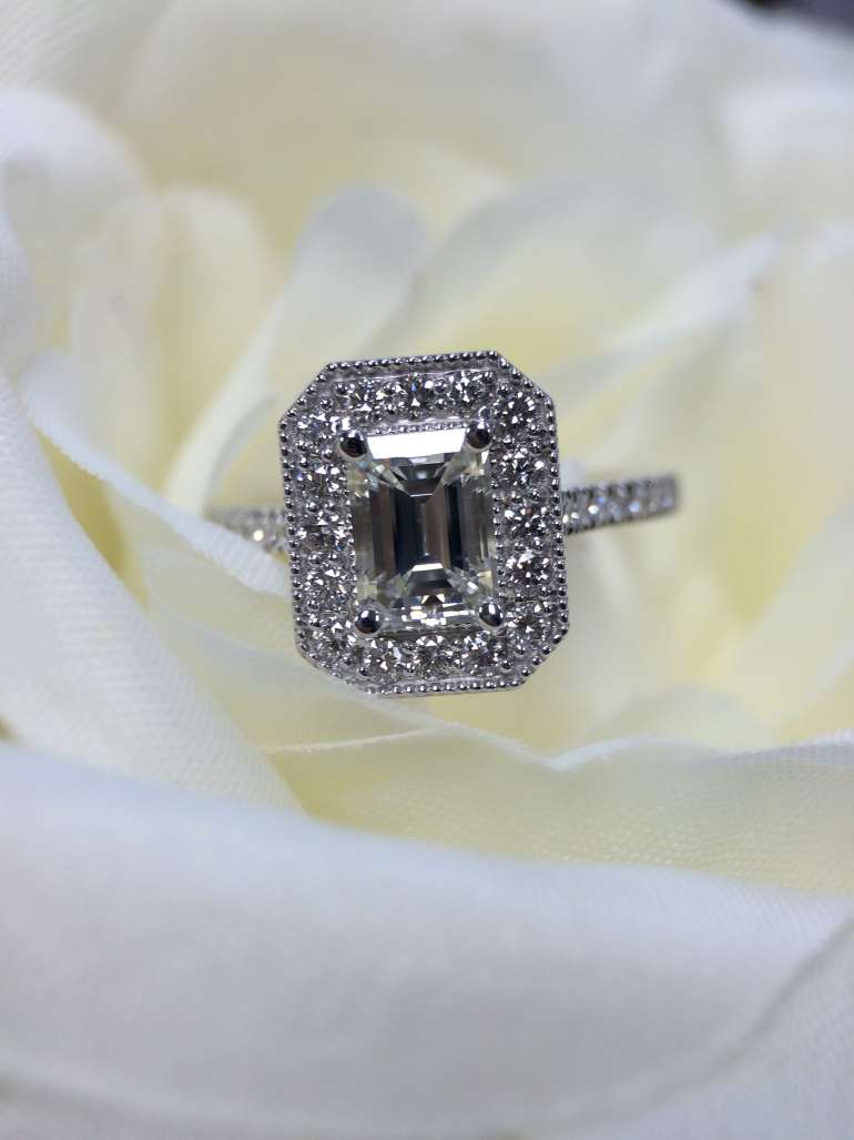 Emerald cut elegance