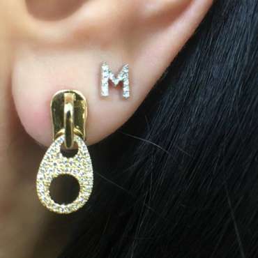 Zipper earrings