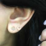 xo diamond earrings