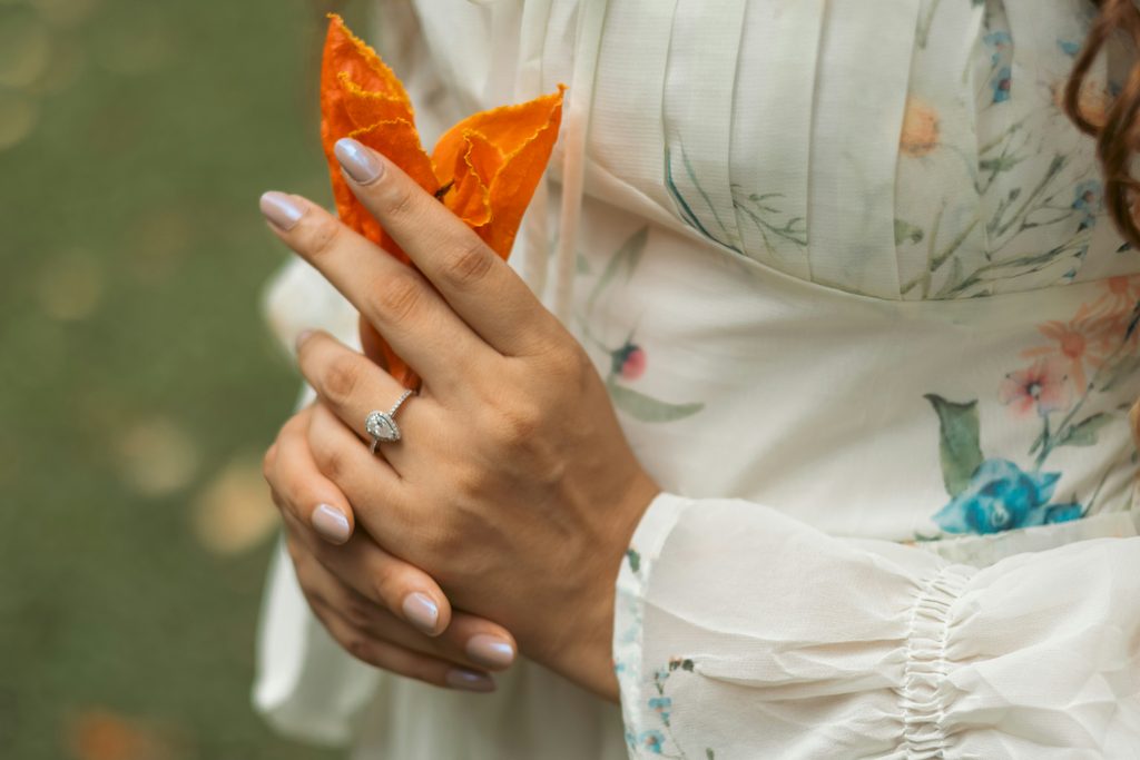 Leaf-Inspired Engagement Rings